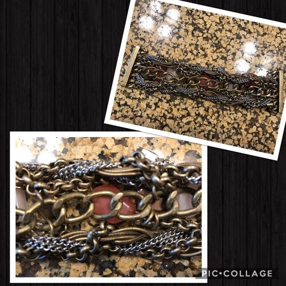 Vintage semi-precious stone bracelet - Picture 3 of 8